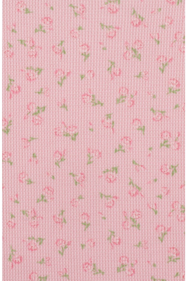 Kids' Print Waffle Knit Two-Piece Pajamas, Alternate, color, PINK