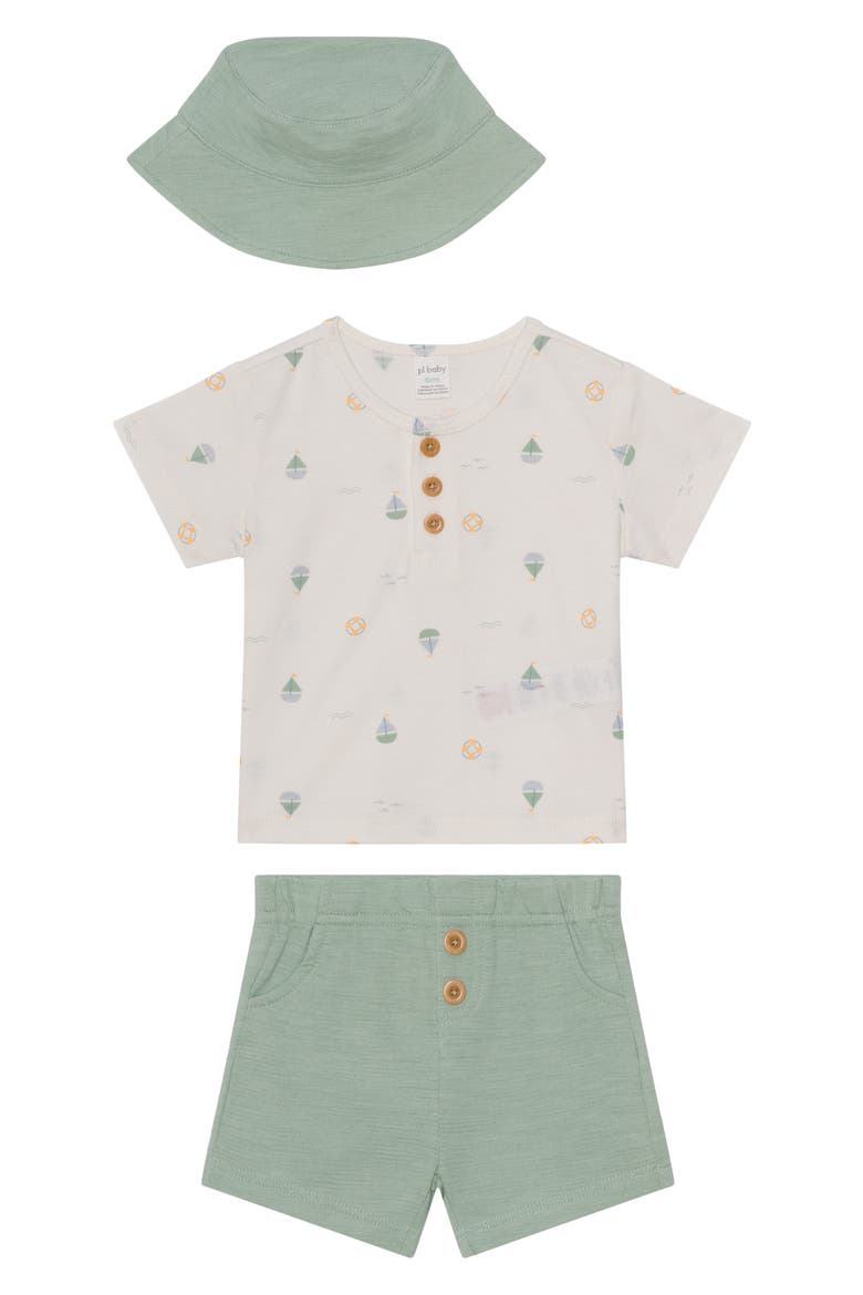 3-Piece Sailboat Short Set, Main, color, BOATS