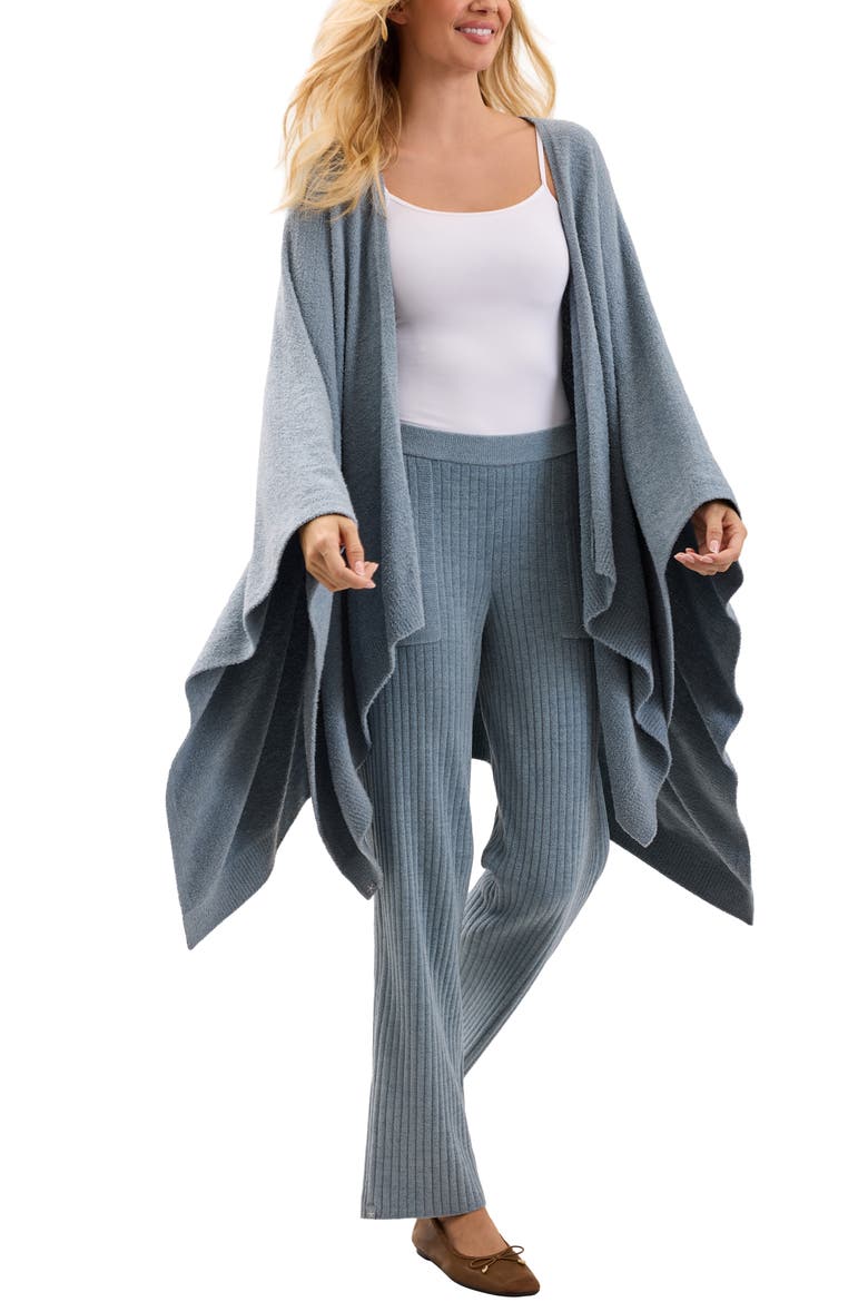 CozyChic Lite Weekend Wrap, Alternate, color, BLUE AURA