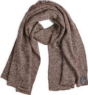 CLIFTON WILSON Herringbone Wool Scarf