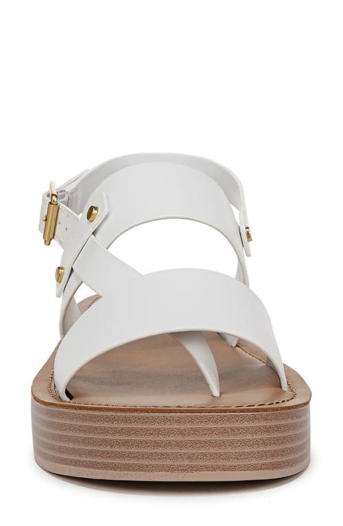 Franco Sarto Genova Slingback Platform Sandal In White