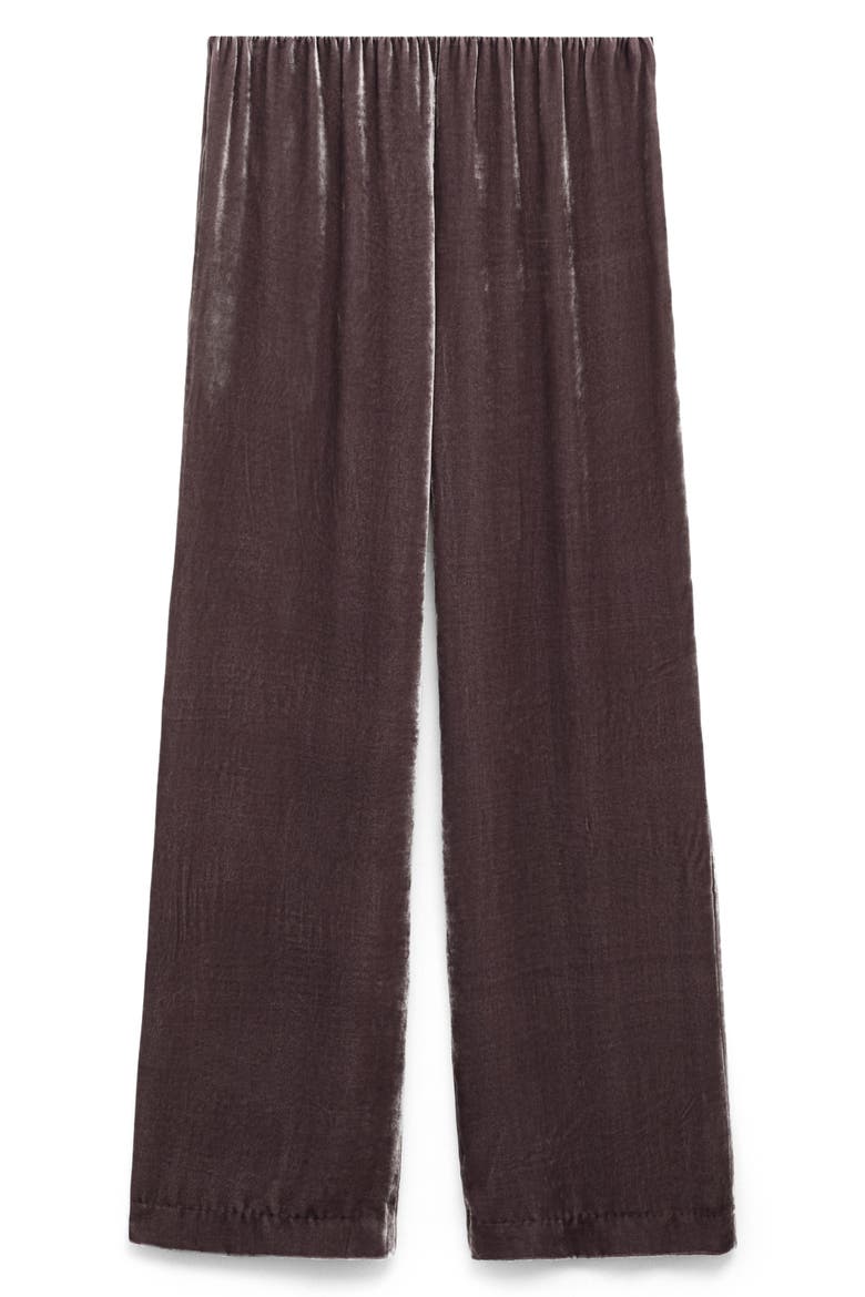 Velvet Lounge Pants, Alternate, color, BLACKBERRY