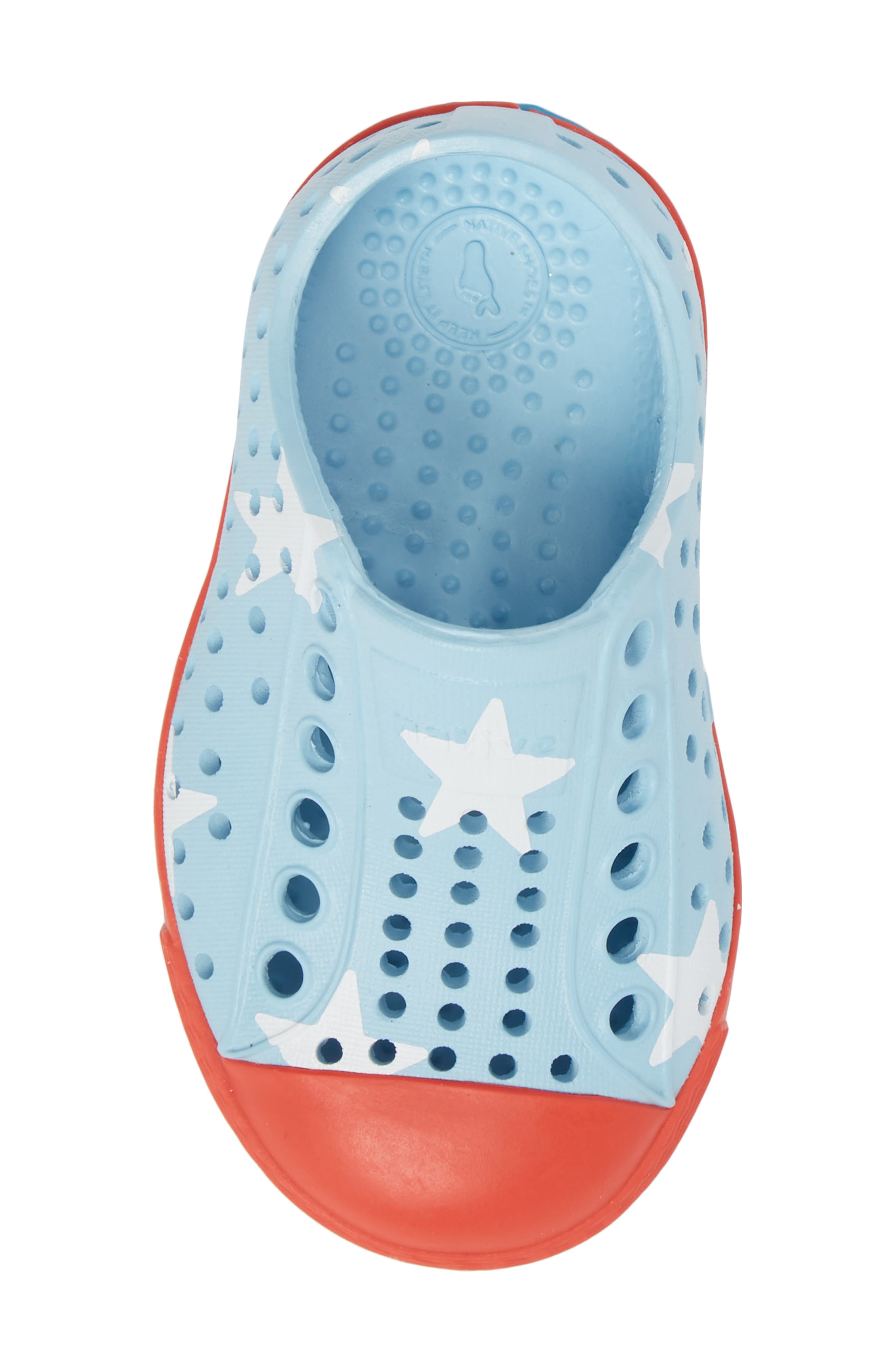 Jefferson Quartz Slip-On Vegan Sneaker, Alternate, color, SKY BLUE/ TORCH RED/ BIG STAR