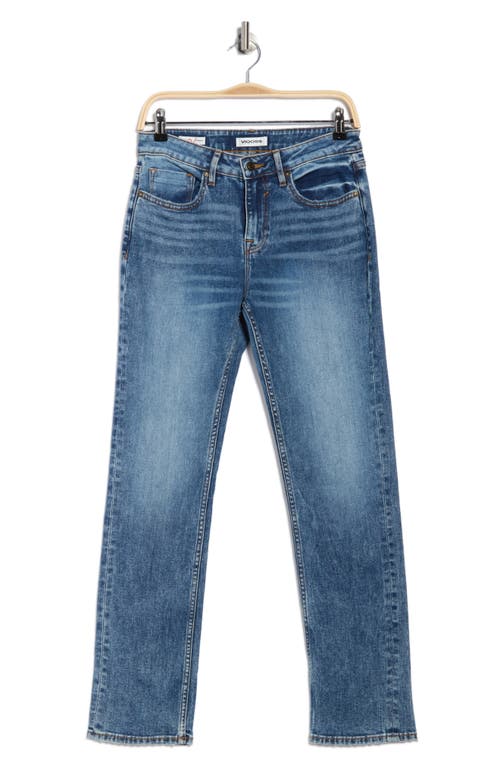 Vigoss Marley Mid Rise Straight Leg Jeans In Blue