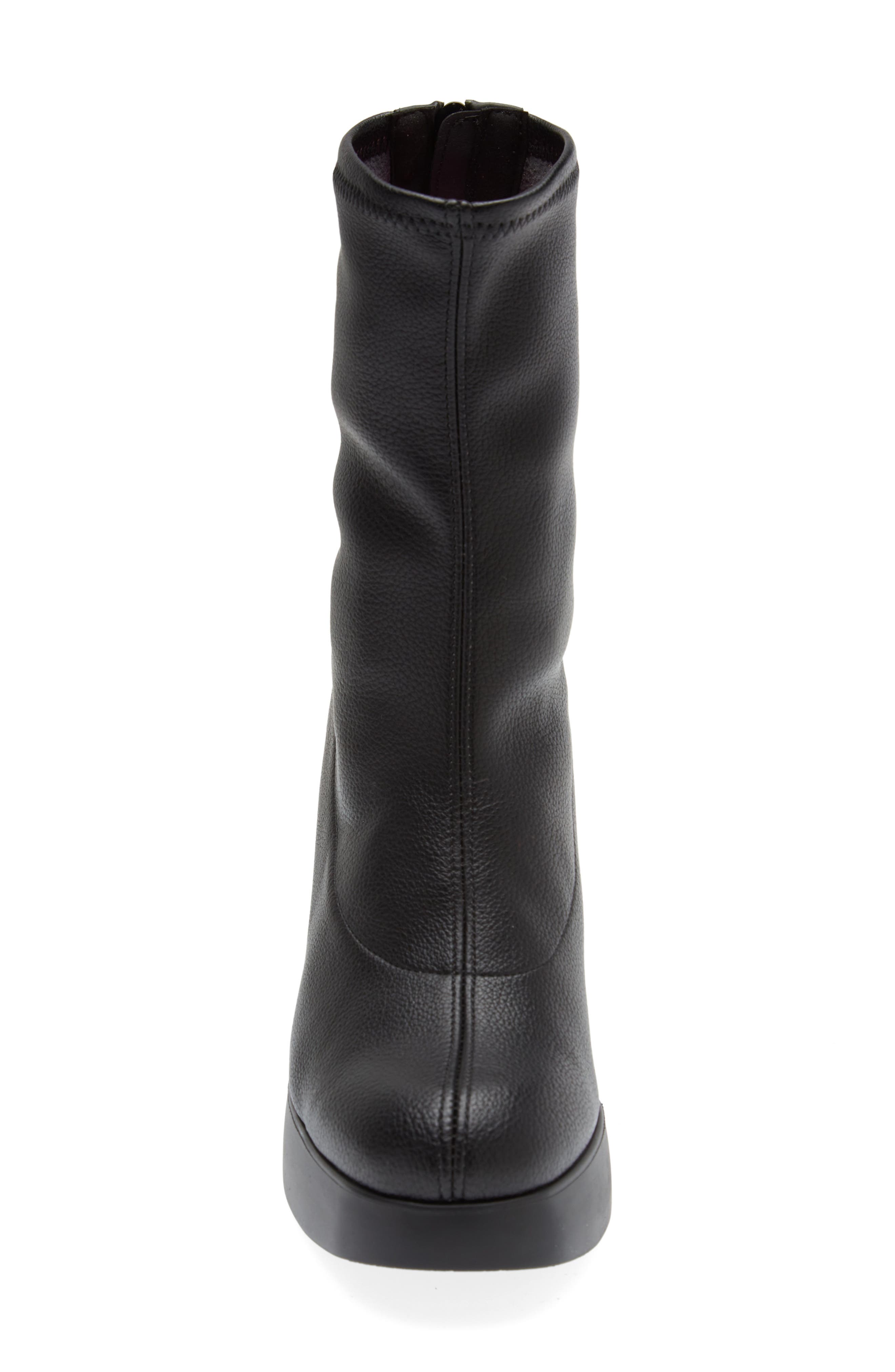 Wonders Platform Stretch Bootie, Alternate, color, Black