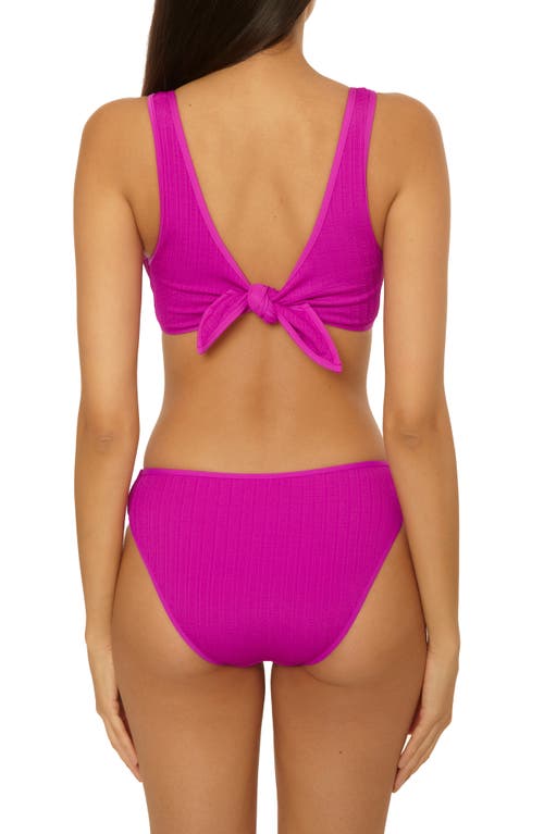 Bca By Rebecca Virtue Buckle Reversible Bikini Top In Pink
