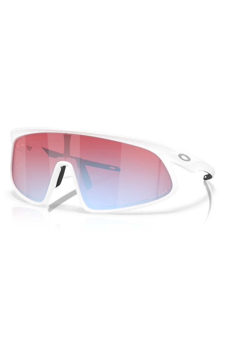 RSLV 149mm Prizm Polarized Shield Sunglasses, Alternate, color, BLUE WHITE