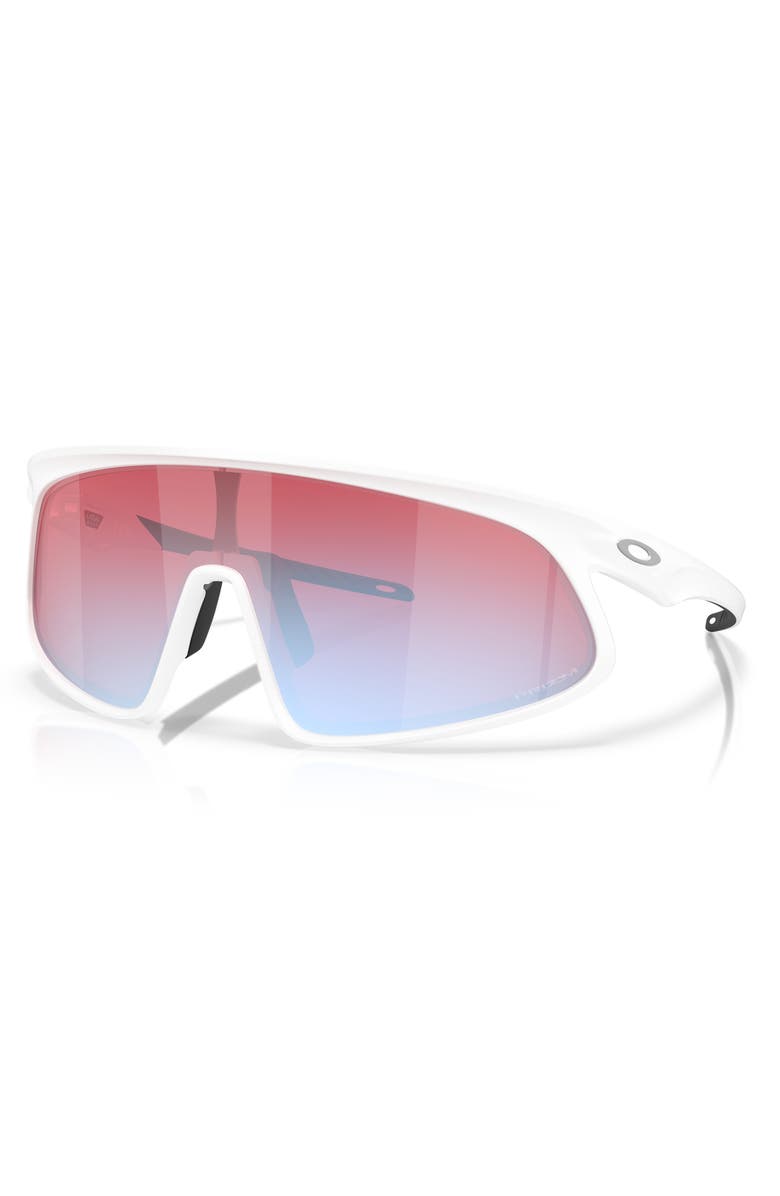 Oakley RSLV 149mm Prizm<sup>™</sup> Shield Sunglasses, Alternate, color, Blue White