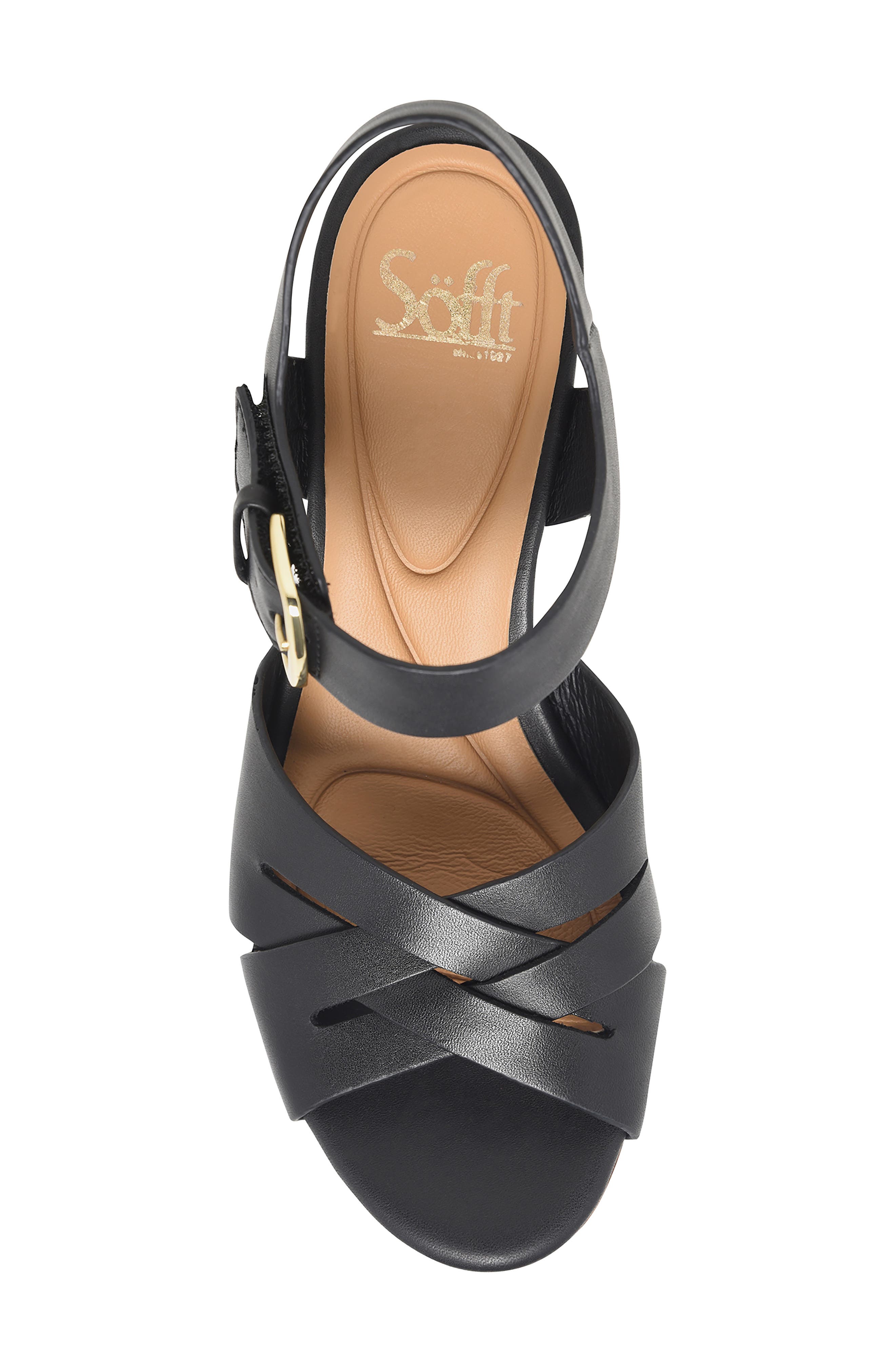 Söfft Lacie Sandal, Alternate, color, Black