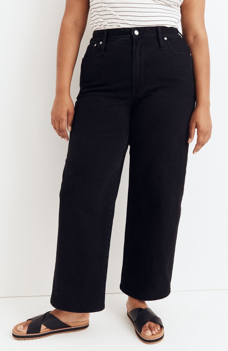 Madewell The Curvy Perfect High Waist Wide Leg Jeans, Alternate, color, 