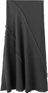 MANGO TEEN Fray Detail Maxi Skirt