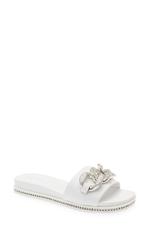 Jazelle Embellished Slide Sandal (Women)