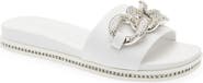 KARL LAGERFELD PARIS Jazelle Embellished Slide Sandal