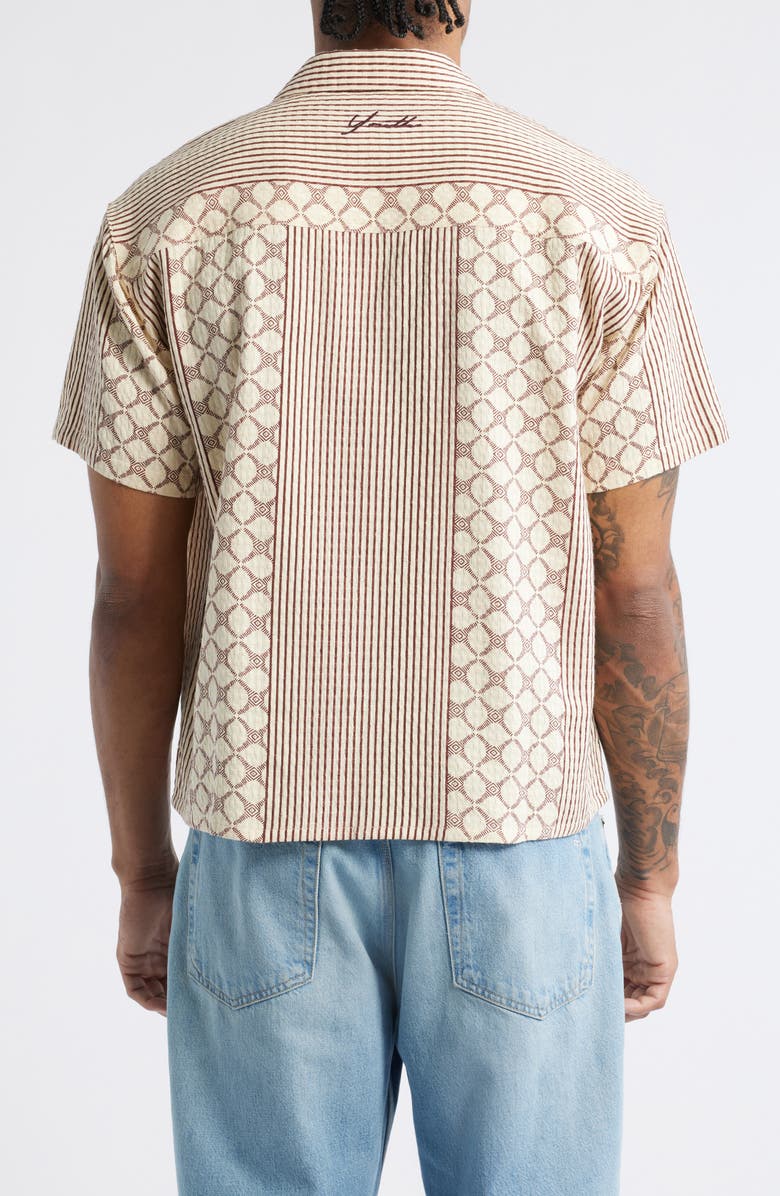 Native Youth Kinsley Boxy Camp Shirt, Alternate, color, 