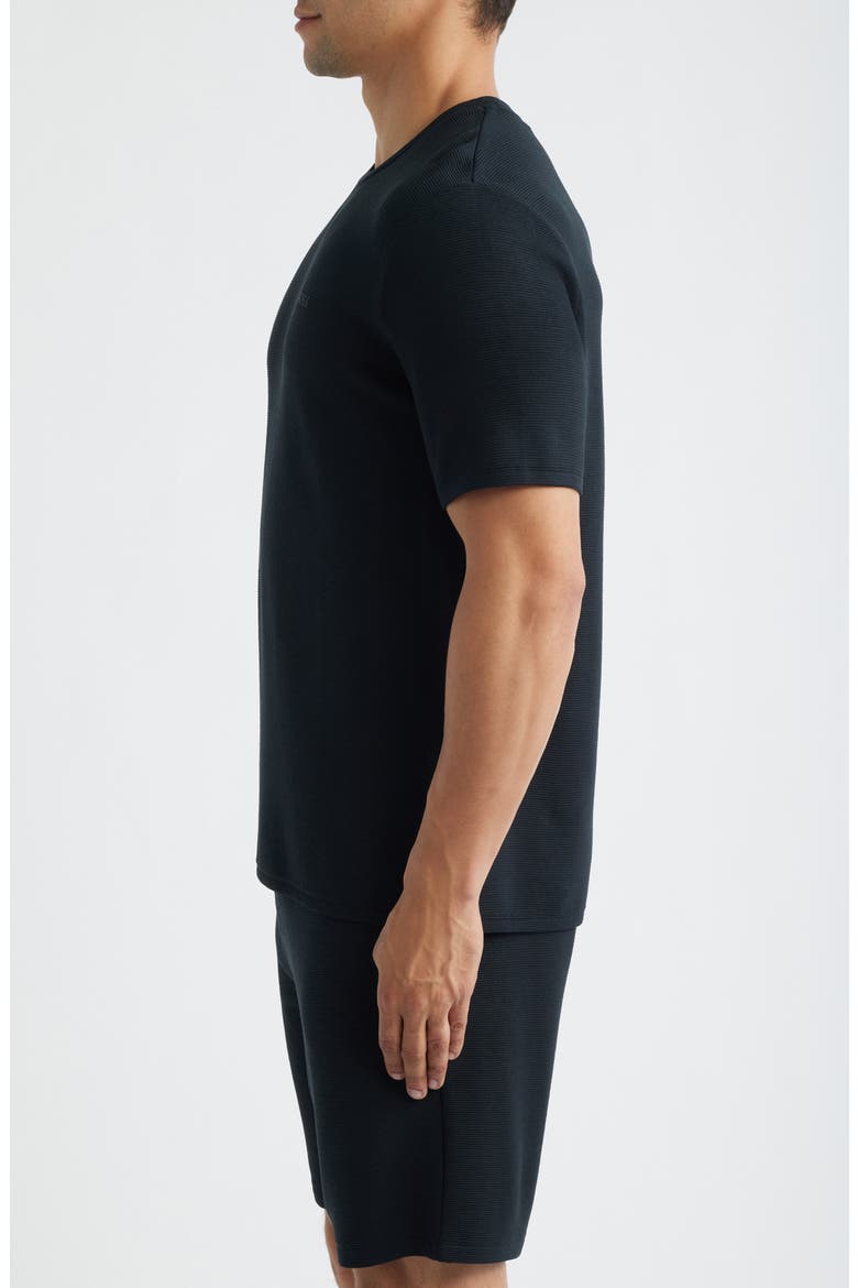 Rib Lounge T-Shirt, Alternate, color, BLACK