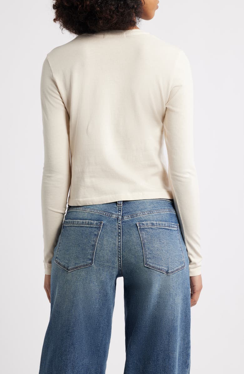 Daydreamer Just Skating By Long Sleeve Cotton Graphic T-Shirt, Alternate, color, Dirty White