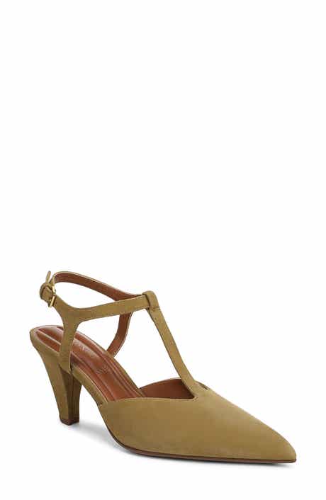 Franco Sarto Ovett Pointed Toe T-Strap Pump