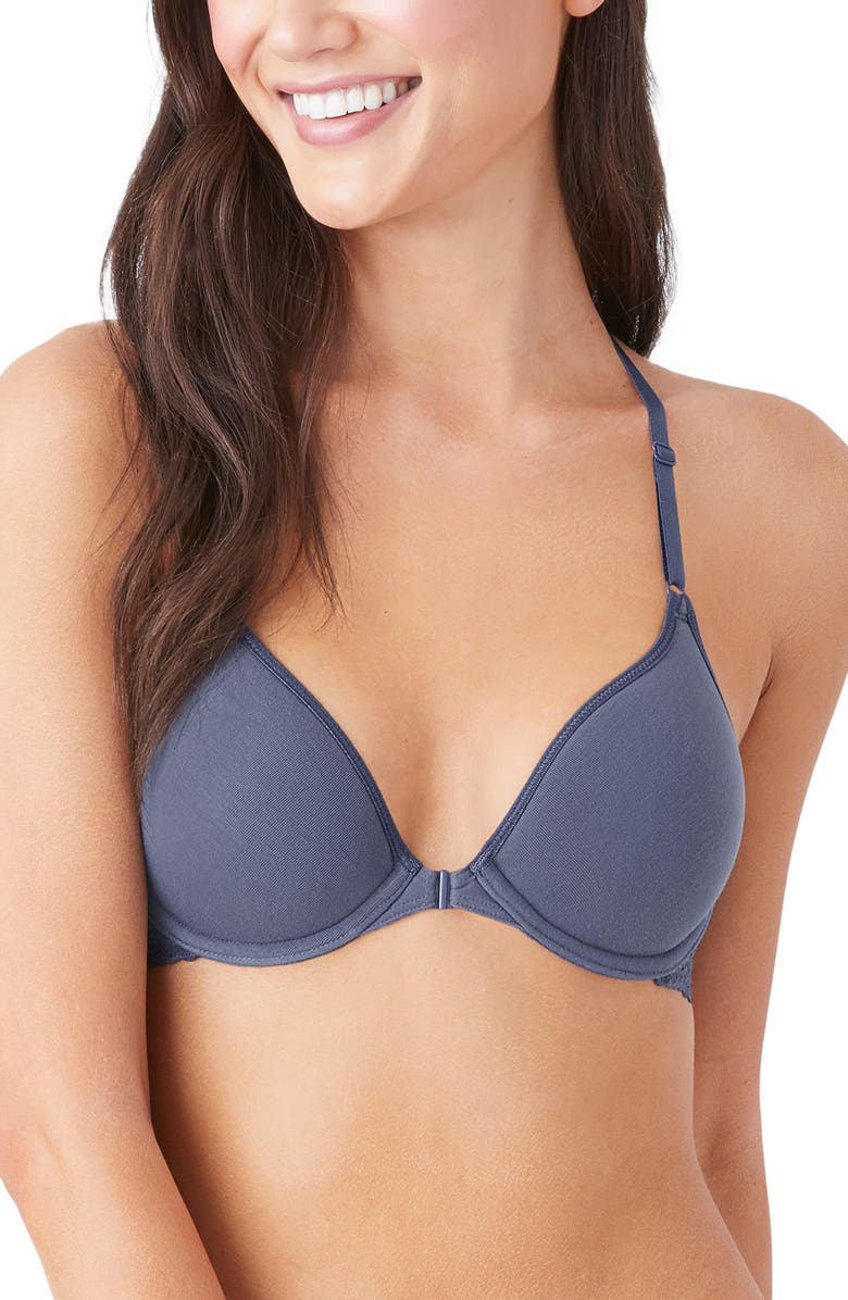 b.tempt'd by Wacoal Front Close Underwire Racerback Bra, Main, color,