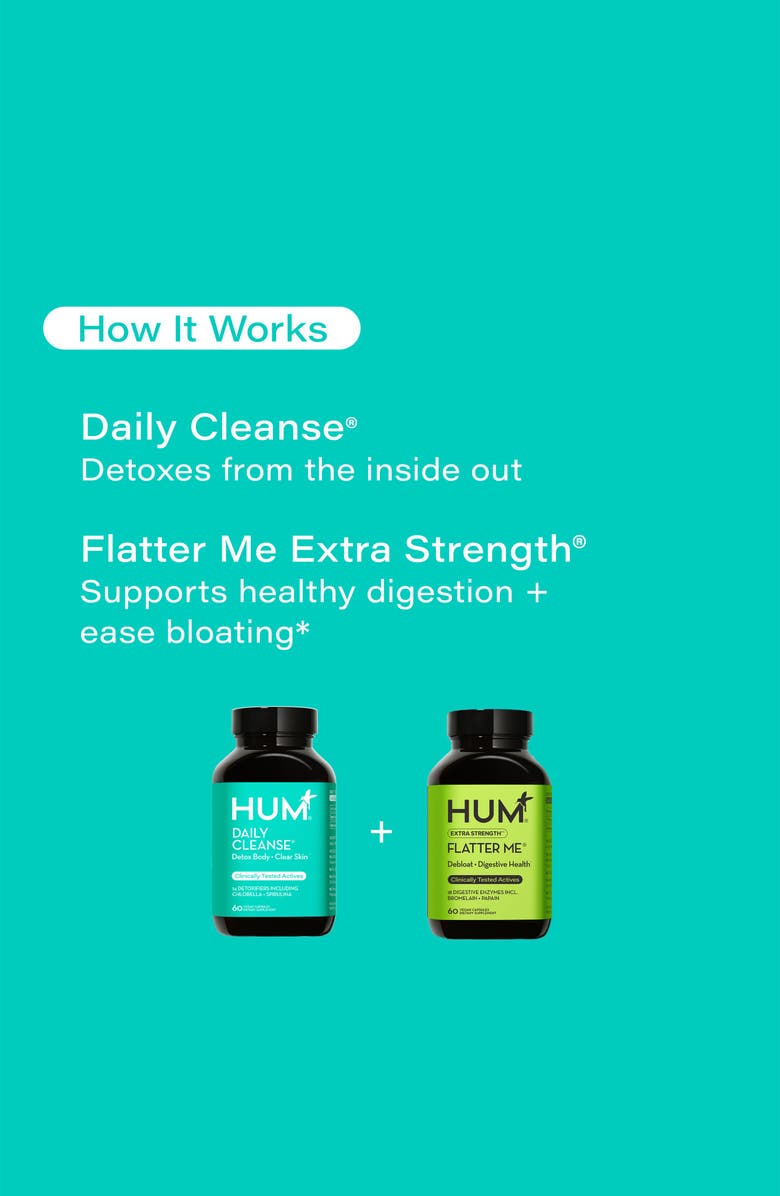 Hum Nutrition Debloat Detox Dietary Supplements Set, Alternate, color, 