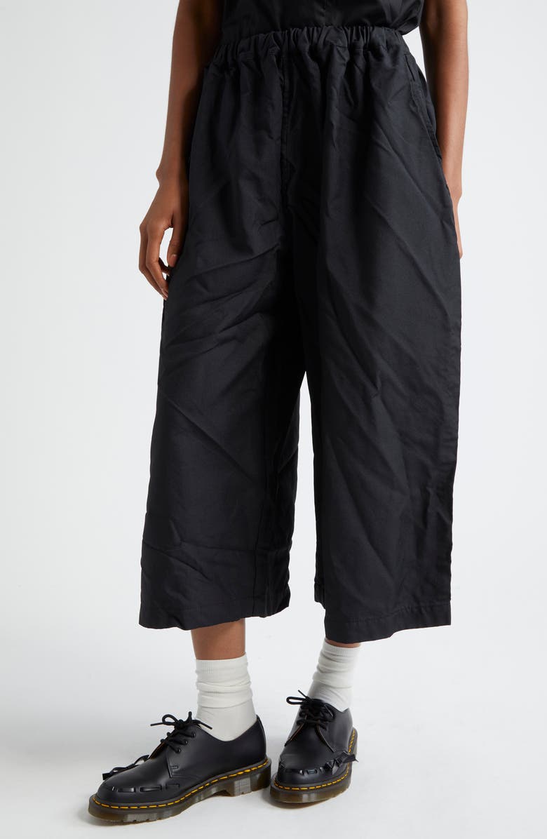 Tao Comme des Garçons Crop Twill Wide Leg Pants, Alternate, color, 