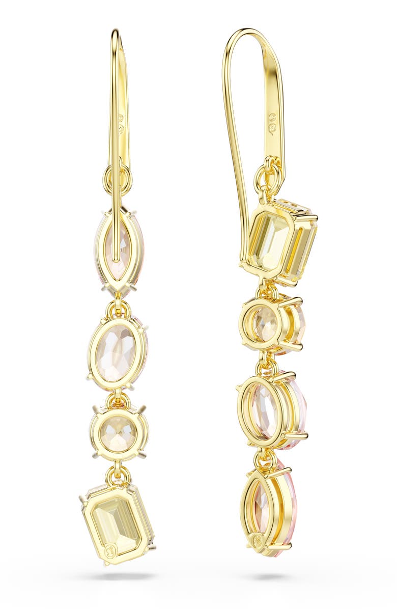 Swarovski Gema Mismatched Drop Earrings, Alternate, color, 