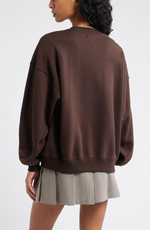 Bp. Relaxed Cotton Blend Sweatshirt In Brown