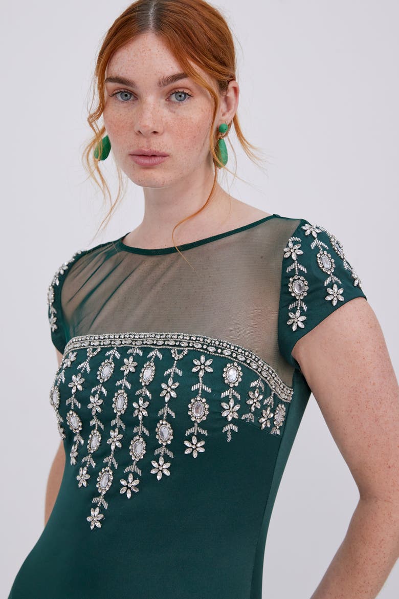 Glynis Gown, Main, color, Green