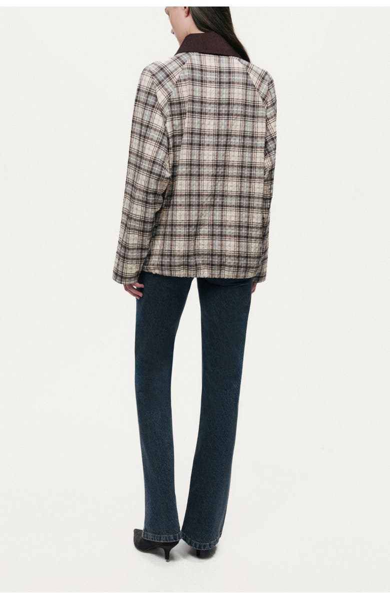 Nocturne Checked Contrast Collar Jacket, Alternate, color, Multi-Colored