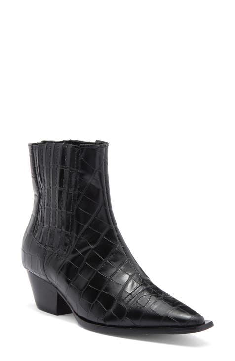 Briani Croc Embossed Boot (Women)