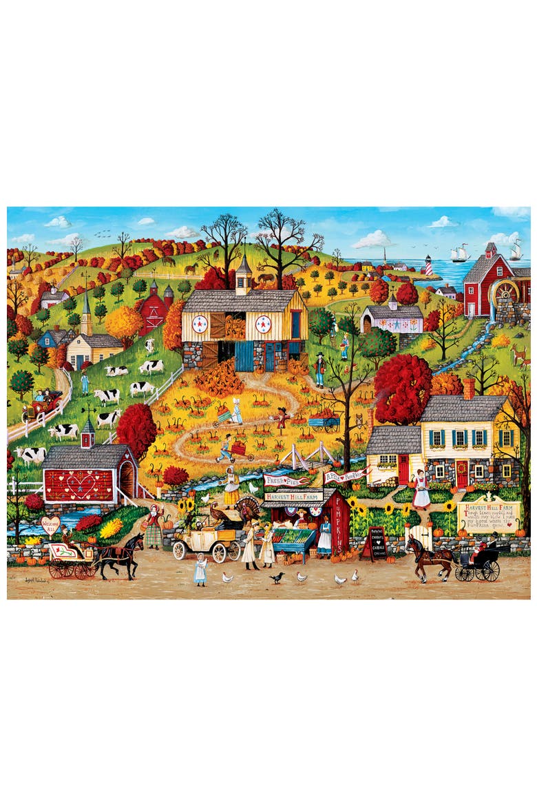 Harvest Hill Farm 750 Piece Puzzle, Alternate, color, Multicolor