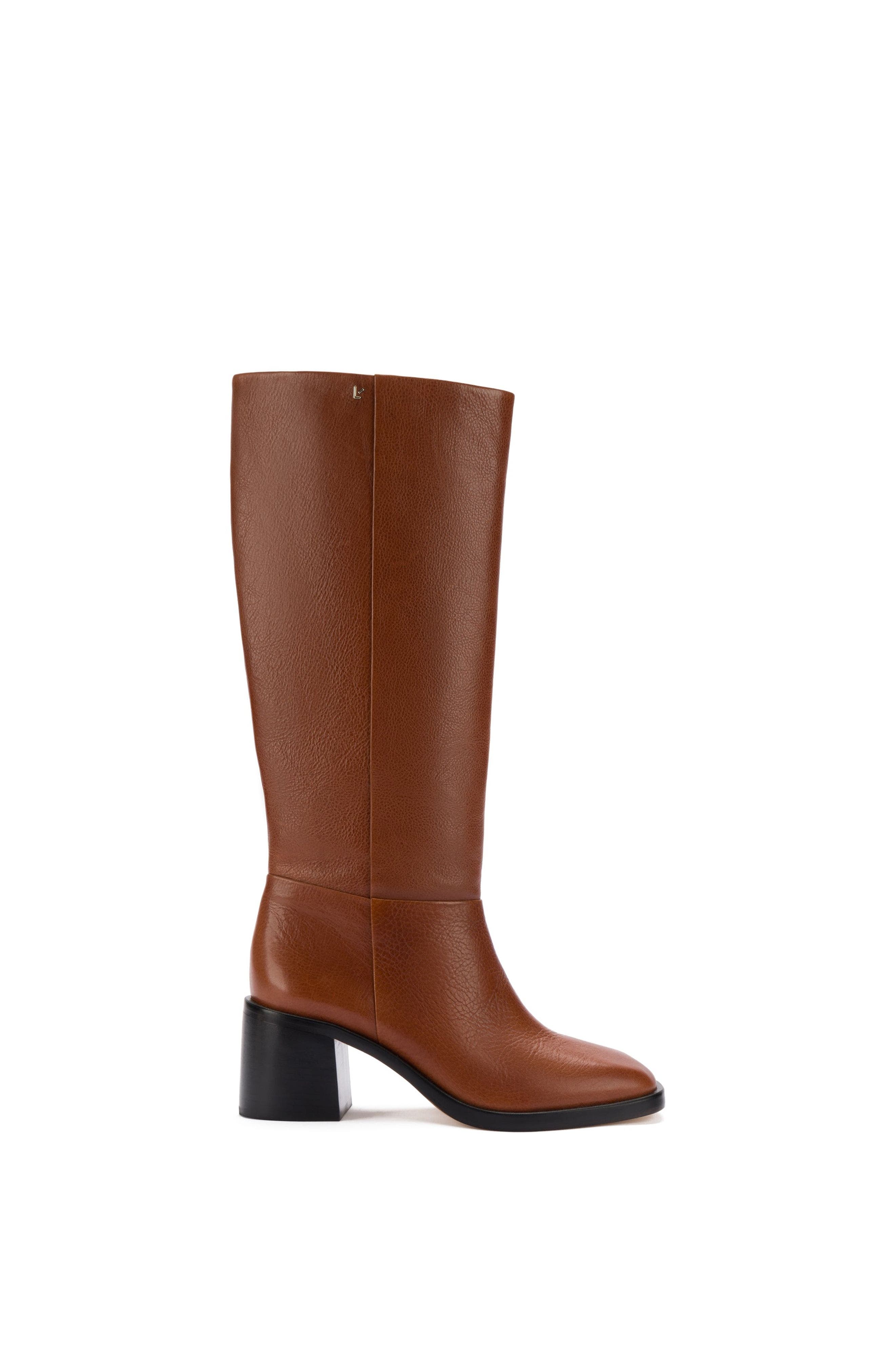 Larroudé Ricky Boot In Mocca Leather, Main, color, 