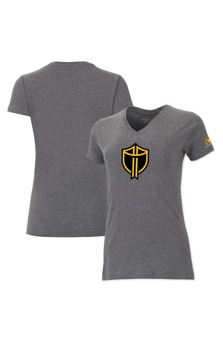 AHEAD Women's Ahead Heather Charcoal 2024 Presidents Cup International Team Vista V-Neck T-Shirt, Main, color,