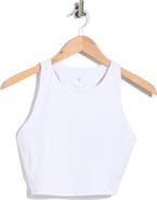 YOGALICIOUS Lux LeBlanc High Neck Crop Tank