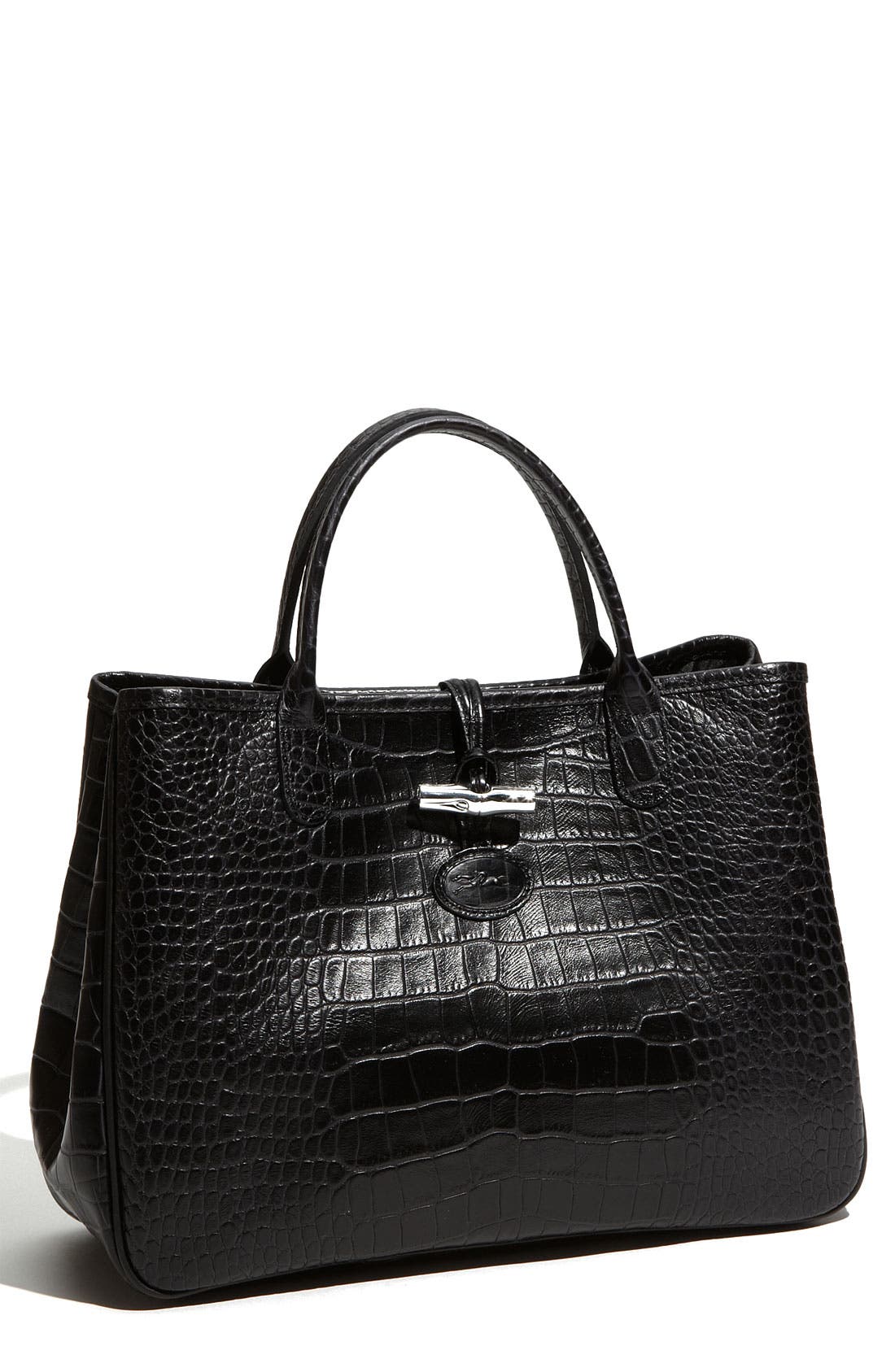 Longchamp 'Roseau' Embossed Tote, Main, color, 