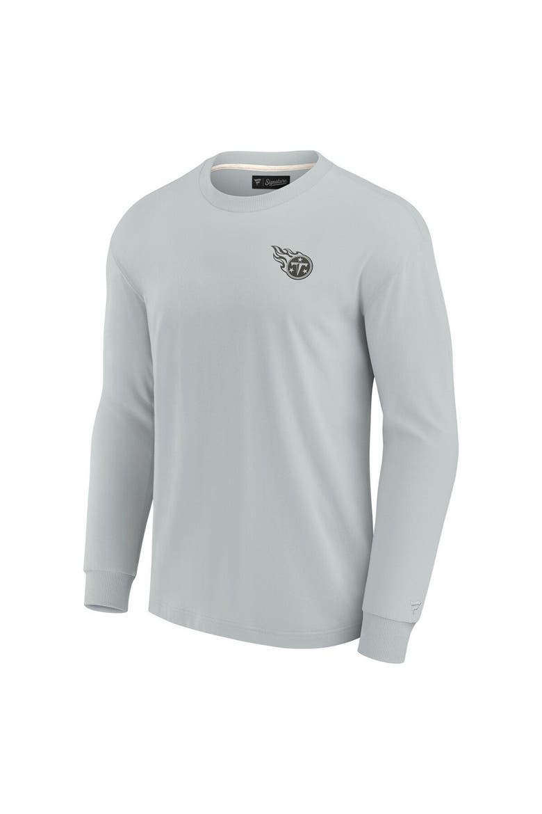 Unisex Fanatics Signature Gray Tennessee Titans Elements Super Soft Long Sleeve T-Shirt, Alternate, color, Gray