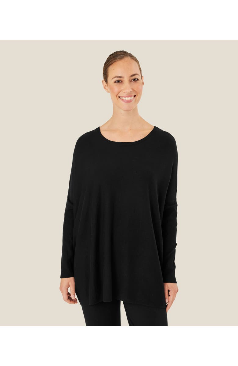 Masai Copenhagen Long Sleeve Round Neck Knit Jumper, Main, color, Black