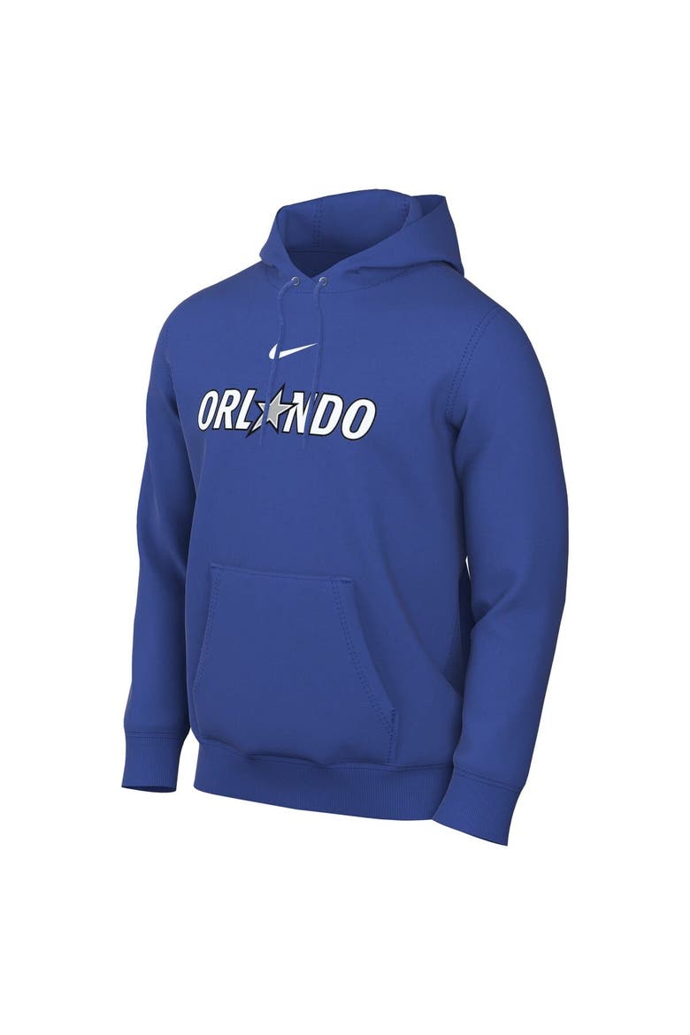 Men's Nike Royal Orlando Magic Sportswear Essential Wordmark Club Hoodie, Alternate, color, Royal