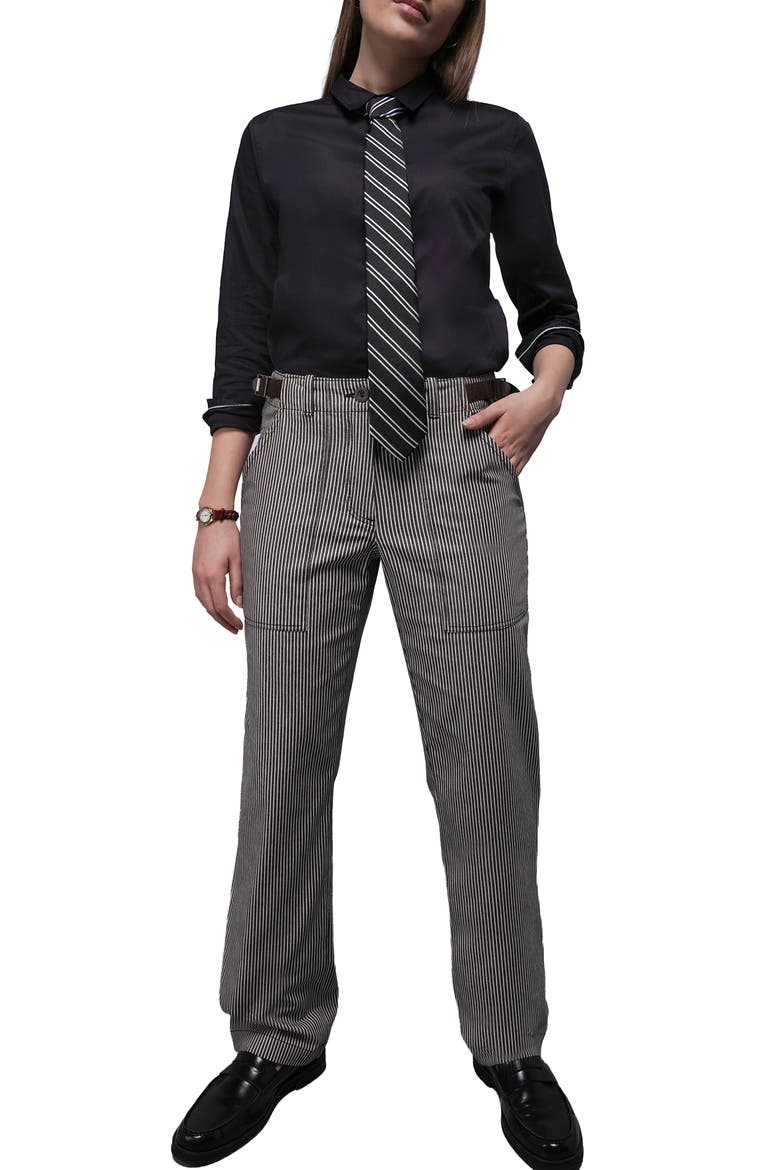 The Empower Tie, Alternate, color, BLACK/WHITE