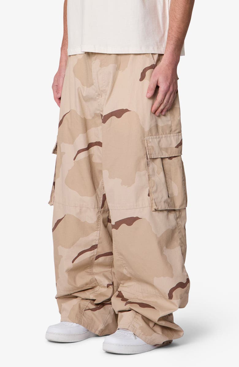 mnml Mega Baggy Cargo Pants, Alternate, color, Desert Camo