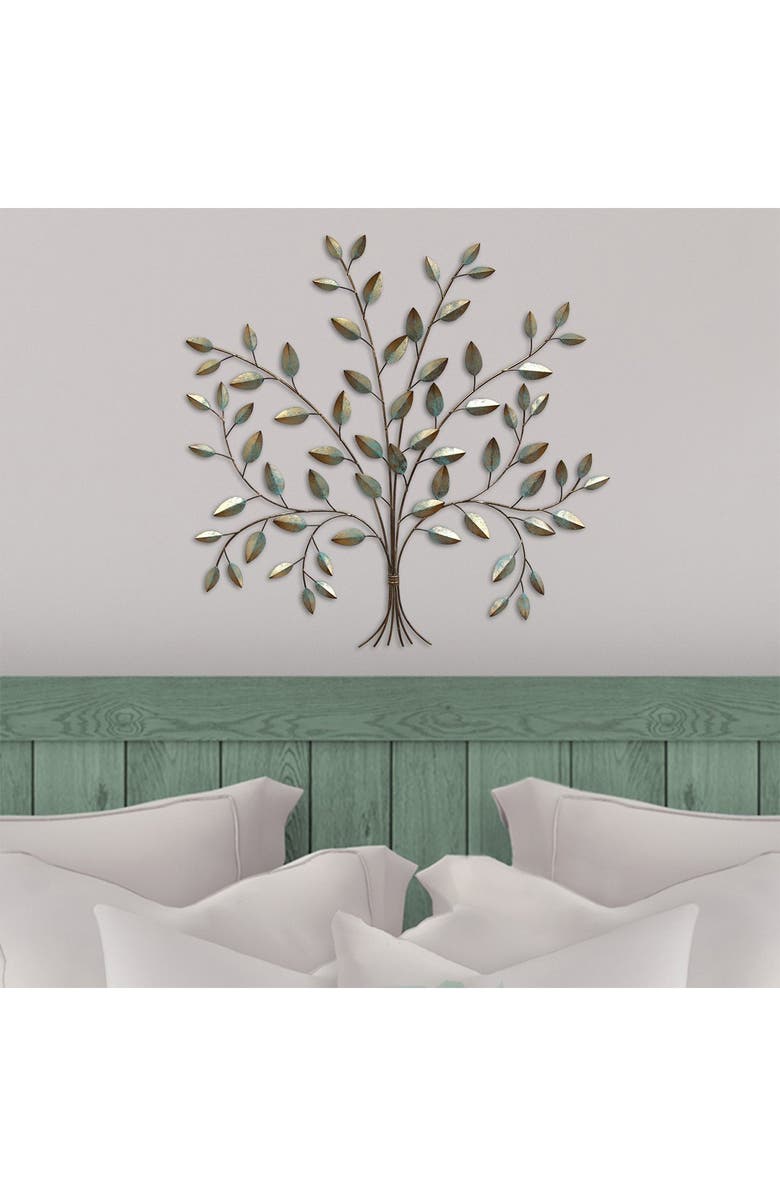 STRATTON HOME DECOR Patina Tree of Life Wall Decor, Alternate, color, 