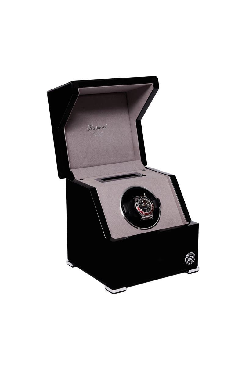 Rapport London PERPETUA SINGLE WATCH WINDER, Alternate, color, Ebony