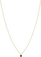 Zoë Chicco 14K Gold Bezel Birthstone Necklace