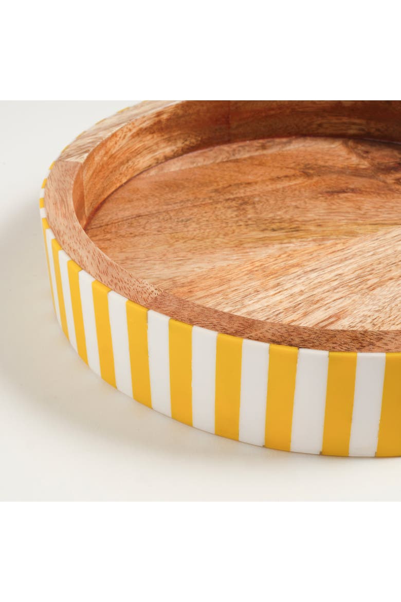 Nohar Mot Wood Tray Curated Decor, Alternate, color, Yellow