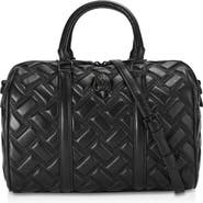 Kurt Geiger London Kensington Boston Drench Quilted Leather Duffle Bag