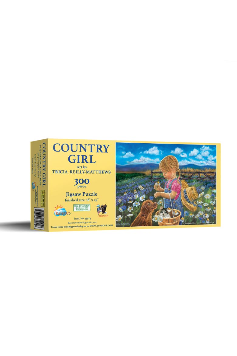 Country Girl 300 piece Jigsaw Puzzle for Adults, Main, color, Multicolor
