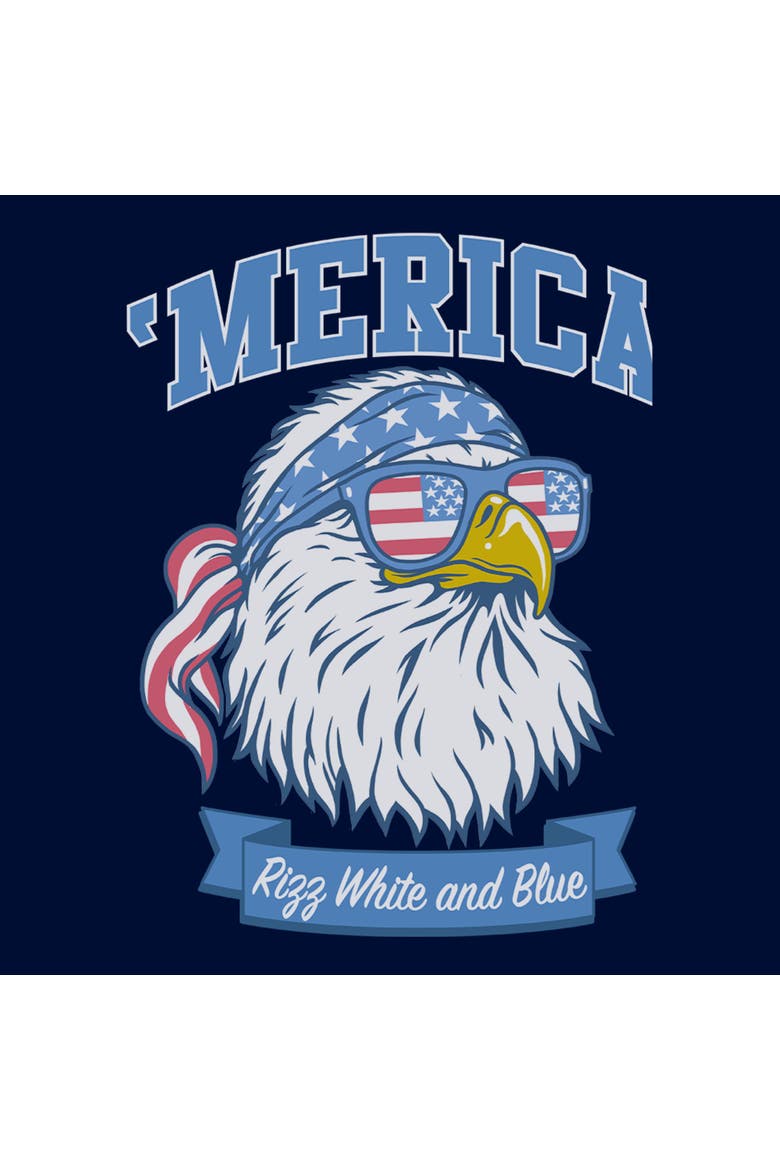Boy's Lost Gods America Cool Bald Eagle  Graphic T-Shirt, Alternate, color, Navy Blue