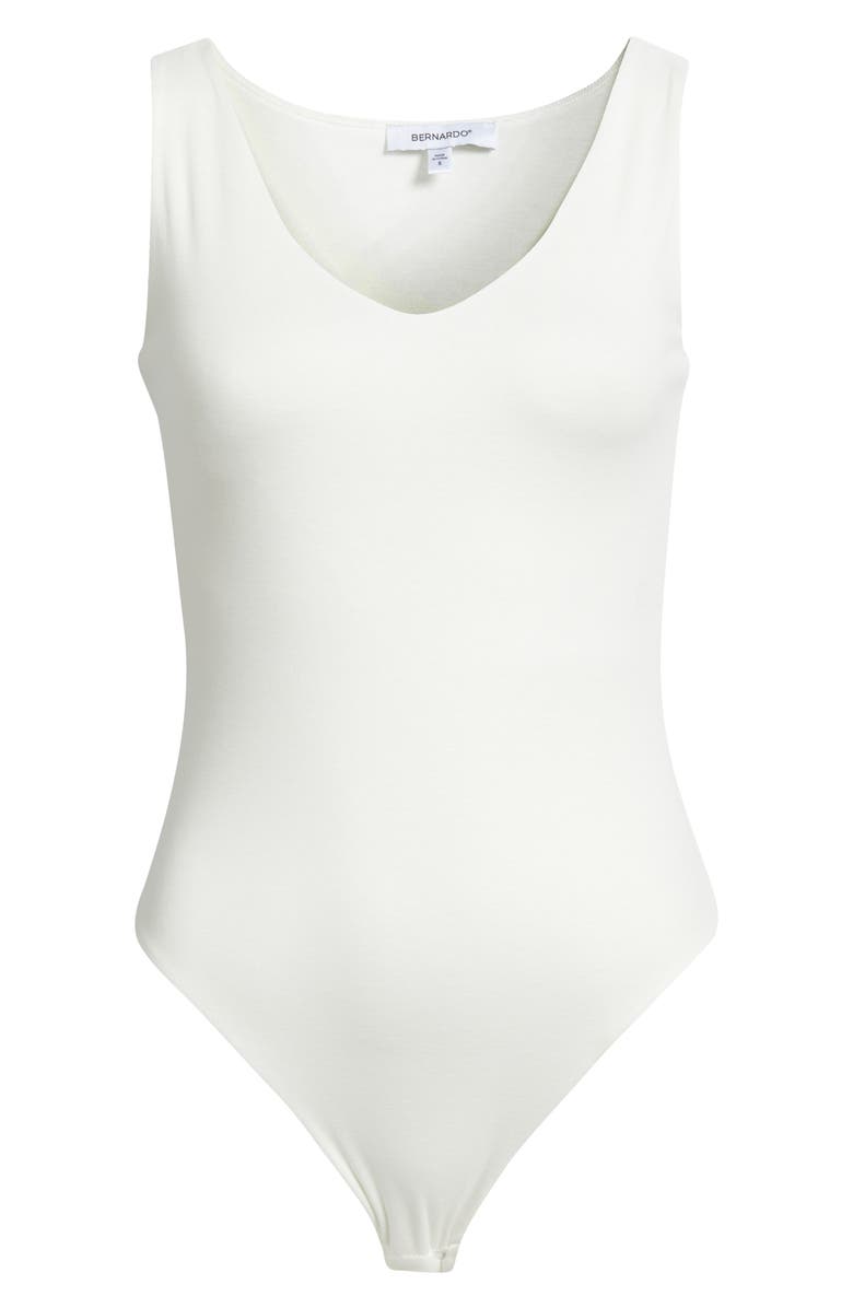 Bernardo V-Neck Bodysuit, Main, color, 