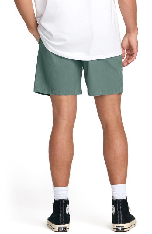 Billabong Mario Cotton Drawstring Shorts In Green