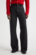 Séfr Jiro Wide Leg Twill Trousers