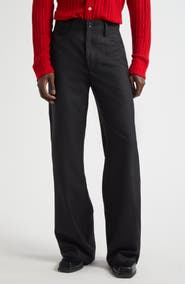 Séfr Jiro Wide Leg Twill Trousers